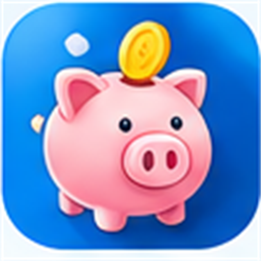 Cerdito rosa, moneda euro y barras ascendentes